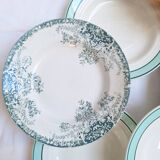 Assiettes creuses vertes St Amand, Céranord