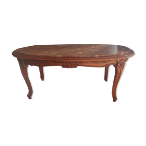 table basse ovale marbre