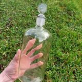 Set of 3 retro glass bottles