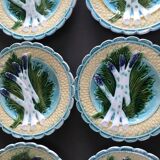 6 asparagus plates in slip