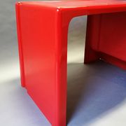 Bureau rouge enfant années 70