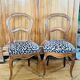 Chaises Louis Philippe en noyer époque XIXe, tapissées à neuf