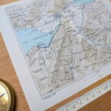 Printed in 1844, the surroundings of Interlaken, Switzerland.