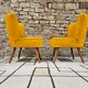 Paire de fauteuils cocktail années 1960