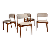 Set de 4 chaises de Kai Kristiansen en teck, années 60