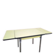 Table extensible en Formica jaune