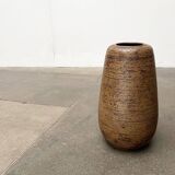 Brutalist mid-century studio ceramic vase by Sybille Karrenberg-Dresler, 1960s.