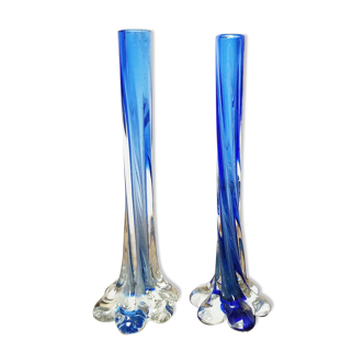 Vases bleus