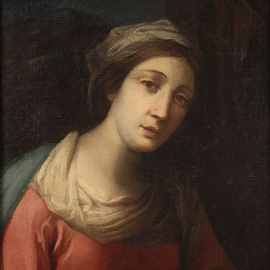 Portrait antique d’une dame de la seconde moitié du 17ème siècle