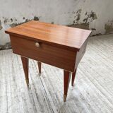 Chevet vintage placage acajou