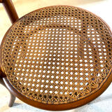 4 chaises bistrot Fischel en bois courbé et cannage