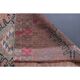 Vintage Turkish Oushak Handmade Wool Cotton Purple Runner Rug 89x375