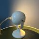 Lampe de table globulaire blanche style milieu du siècle, petite, de l'ère spatiale