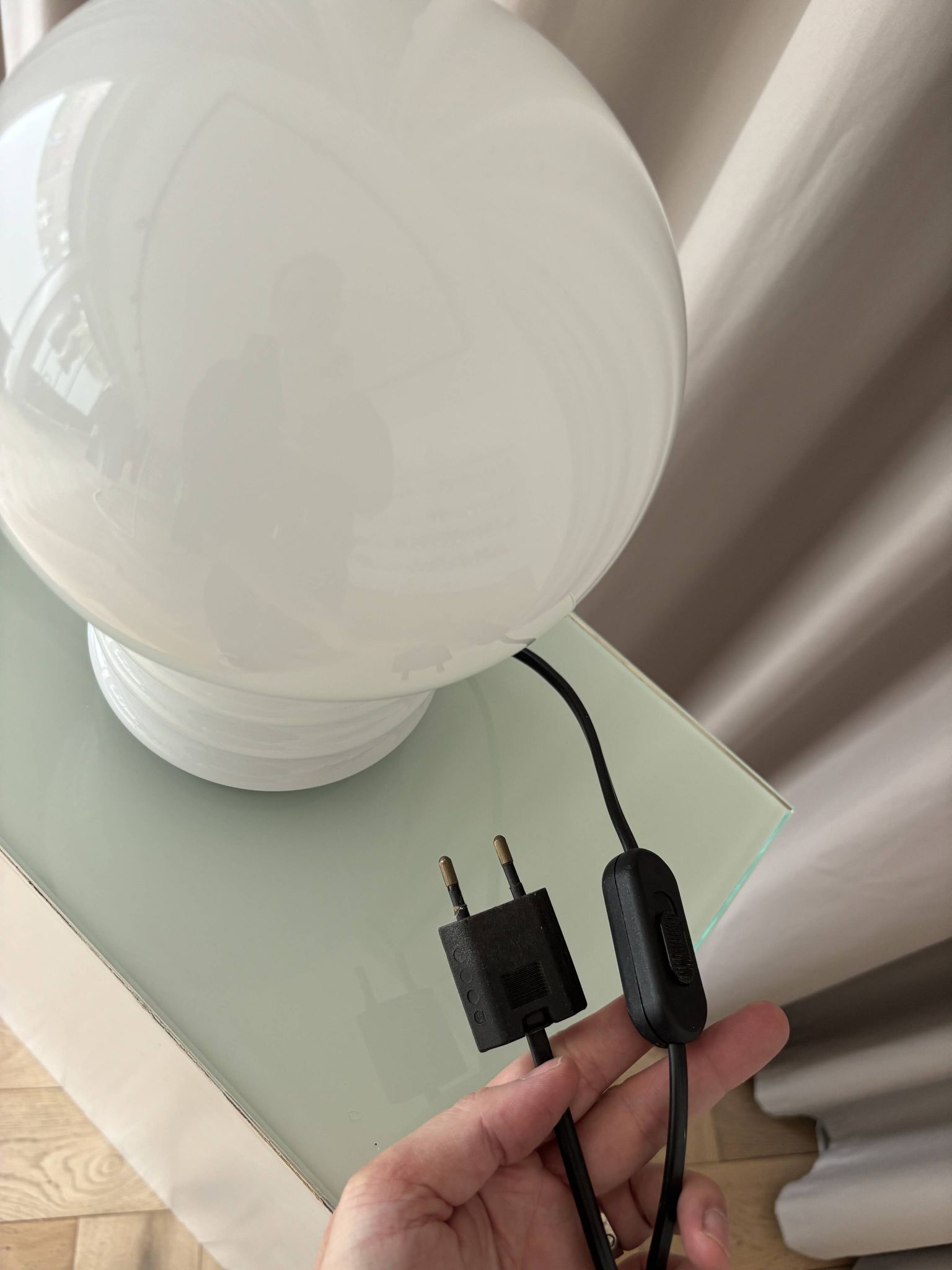 Space Age vintage lamp – Glashütte Limburg, Germany, 1970s