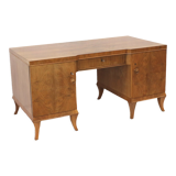 Vintage walnut desk made in the 1950s