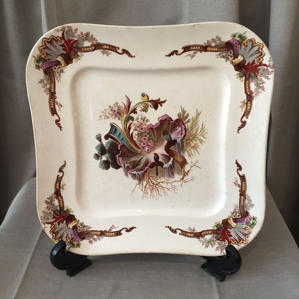 Presentation plate square iron earth