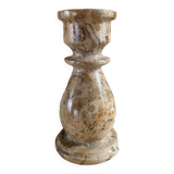 Beige marble candle holder