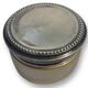 Crystal pot and silver metal lid