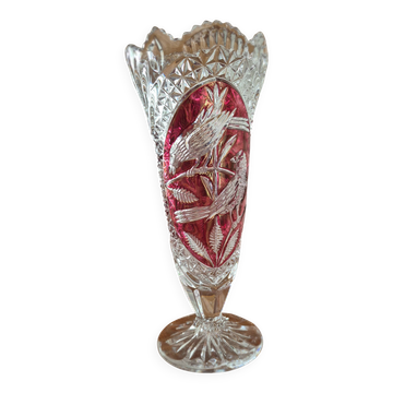 HOFBAUER Vintage Crystal Vase 60-70's