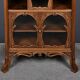 Rare Art Nouveau Light Walnut Display Cabinet – D