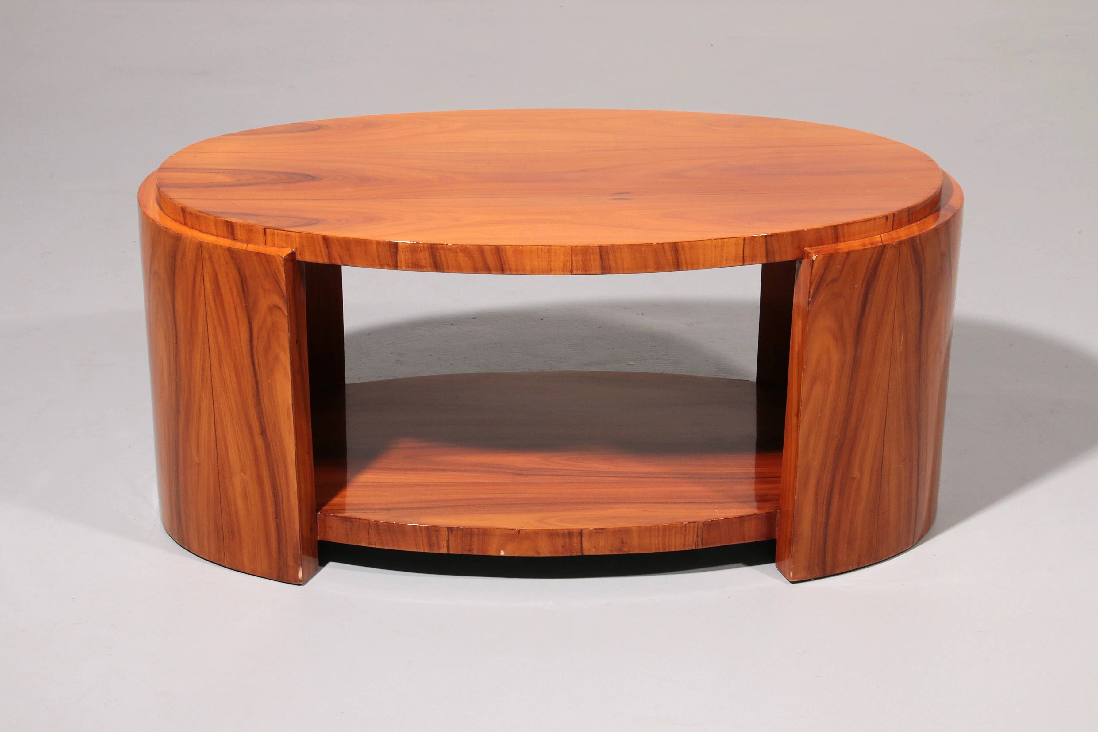 Art Deco French light-wood coffee table