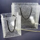 Lucite shopping bag lamps mid-century, set of 2