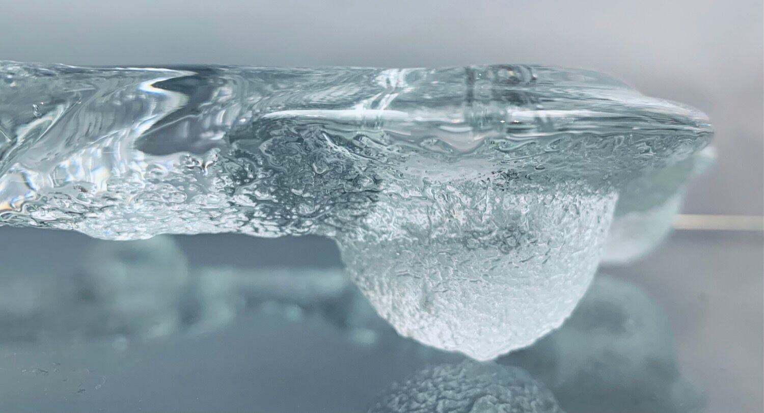 1970s Swedish Pukeberg Glass Candle Holder