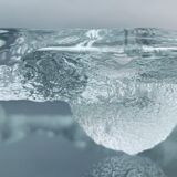 1970s Swedish Pukeberg Glass Candle Holder