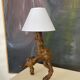 Vintage wood lamp