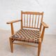 Chaises et table en chêne hongrois des années 1940, Lajos Kozma.