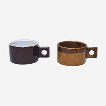 Duo of coffee cups 1970