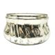 Art Deco sugar bowl, silver-plated brass, Germany, 1950s