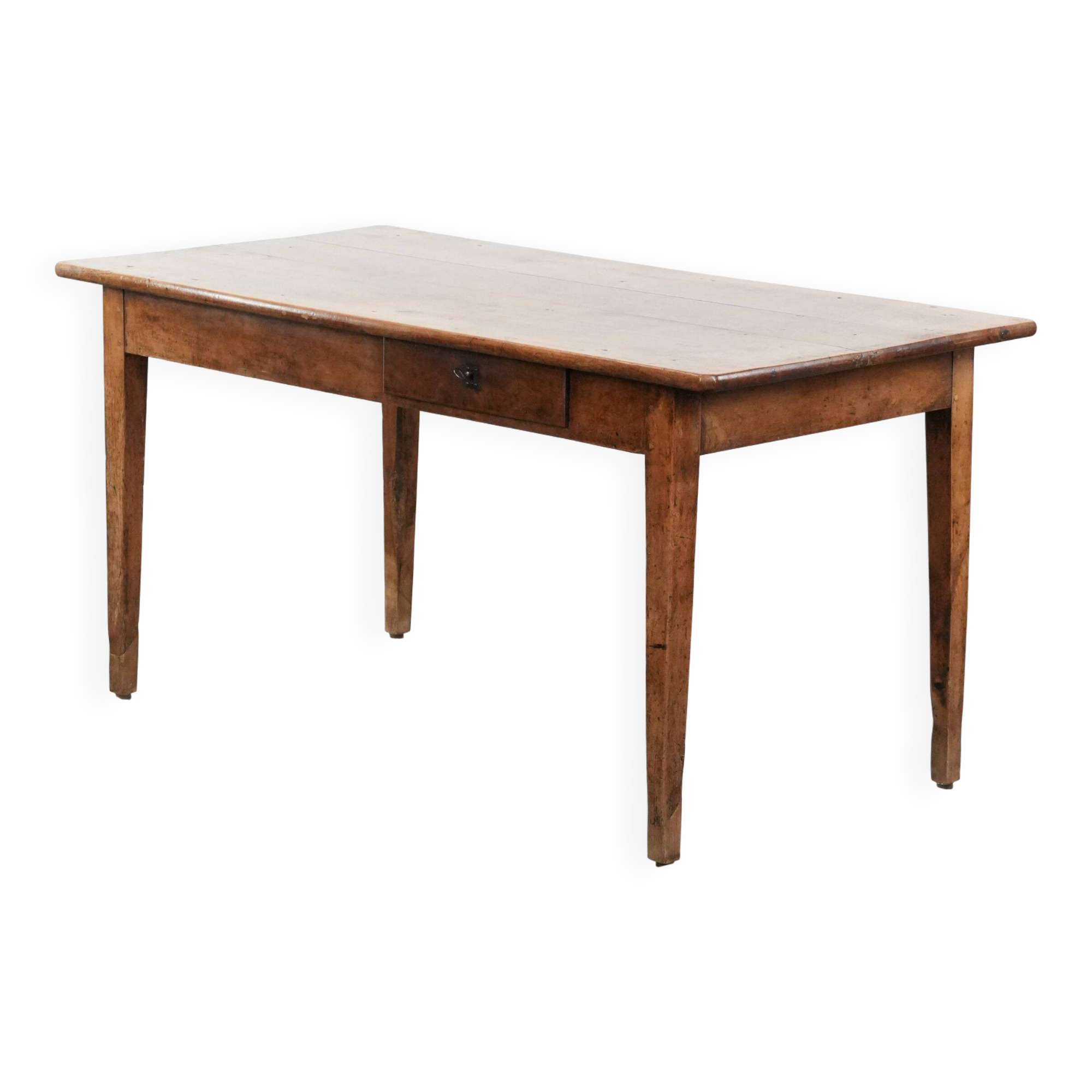 French dining table made of fruitwood from the early 19th century