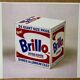 Affiche pop art original vintage réédition d’andy warhol « brillo box 1964 »