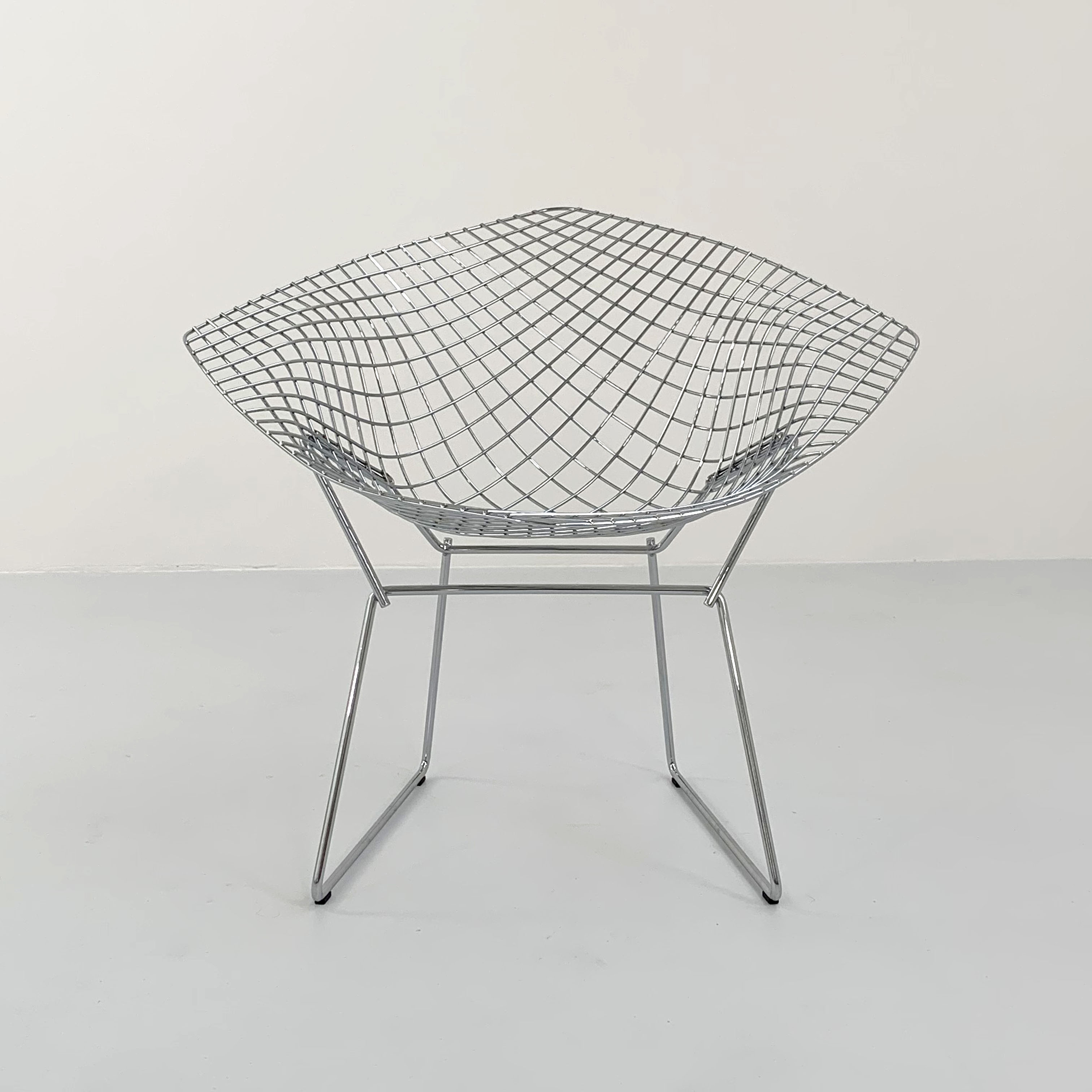 Diamond armchair chromed by Harry Bertoia for Knoll, 1990