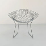 Diamond armchair chromed by Harry Bertoia for Knoll, 1990
