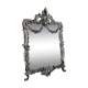 Large silvered bronze table mirror – 19th century – Louis XVI style