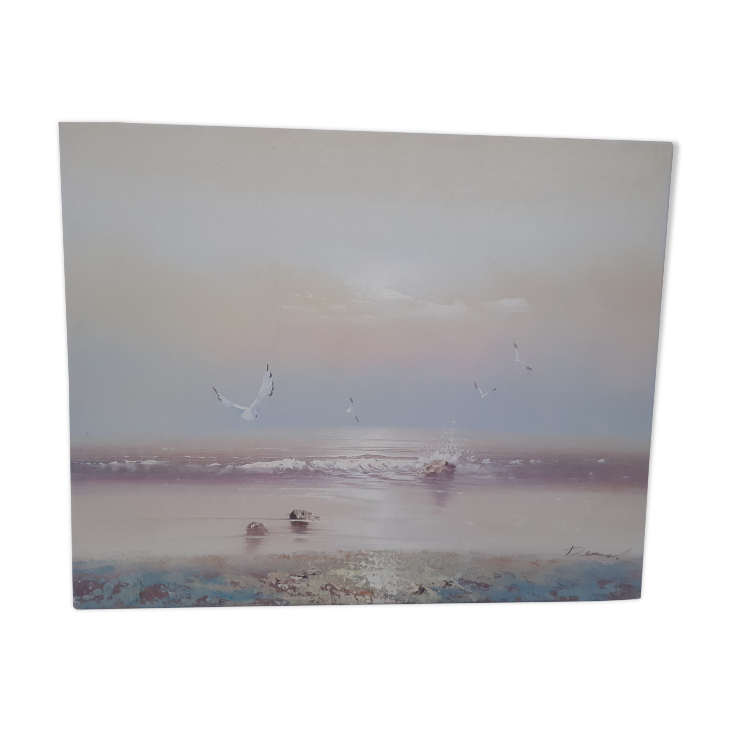 Seaside and seagulls dashboard