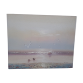 Seaside and seagulls dashboard