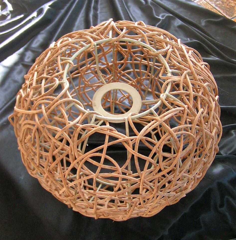 Rattan lampshade