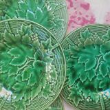 5 plates vine and basketry in slurry by Gien