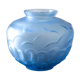 Molded glass vase marine décor 50s