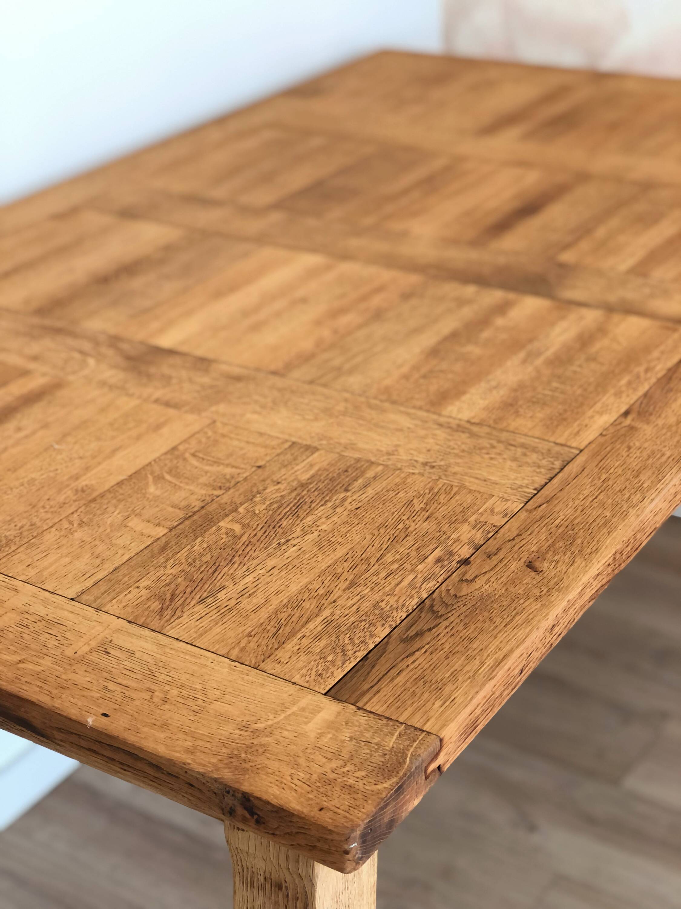 Vintage solid oak farmhouse table