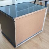 Vintage black bedside cabinet