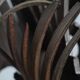 Abstract constructivist iron sculpture, signed CH, Netherlands, 1960s – I