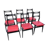 6 Alfred Hendrickx chairs circa 50s