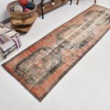 3x10 Pale Red Oriental Persian Runner Rug 86x313Cm SK 22156