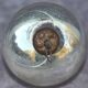 Boule de sorcière antique 7 cm 1800s couleur argent