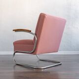 Functionalist Chrome Armchair S411 By W. Gispen For Mücke Melder, 1930s