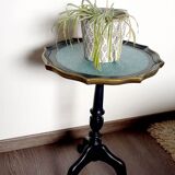Vintage pedestal table restyled